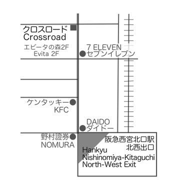 クロスロード教会の地図